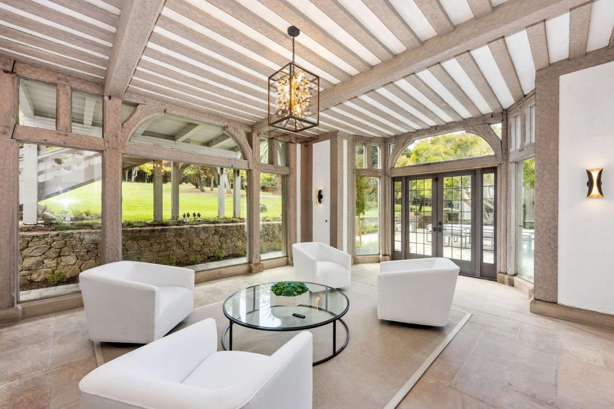 Chandelier, Interior, Living room, Pendant Lights, Wooden Beams