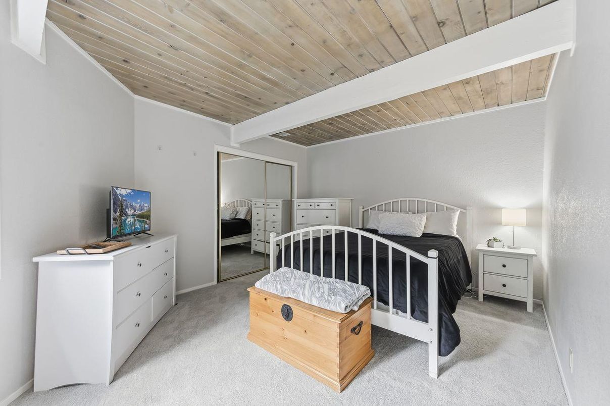 Bedroom, Interior, Wooden Ceilings