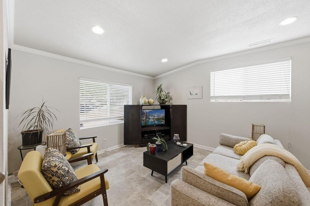 Interior, Living room, Recessed Lighting