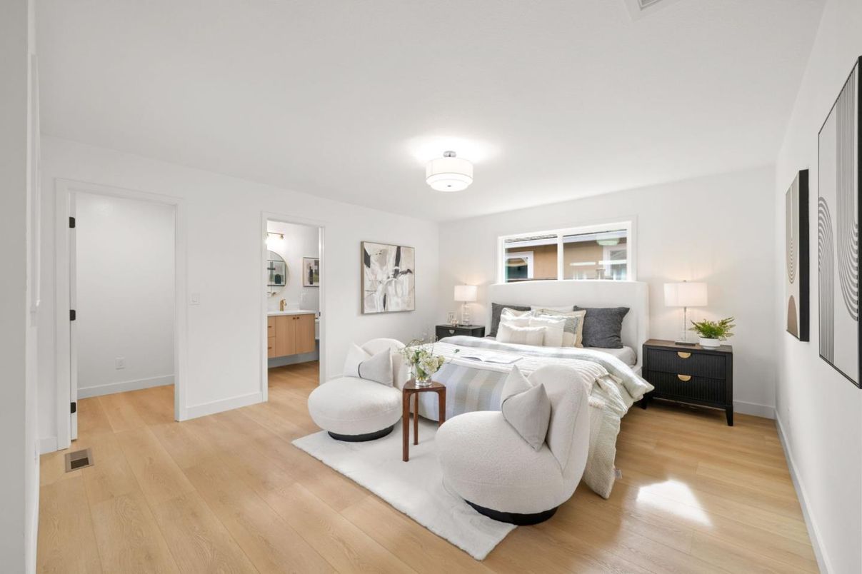 Bedroom, Interior, Wood Texture Flooring