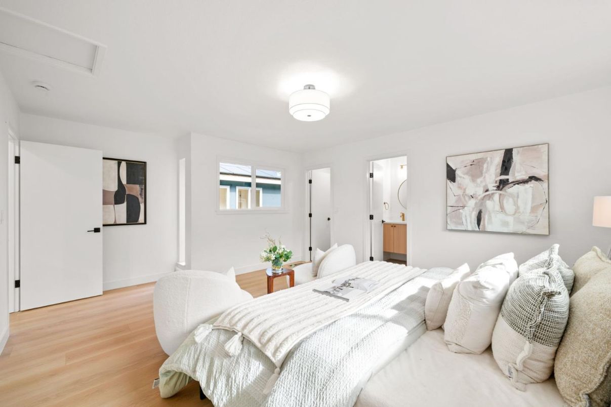 Bedroom, Interior, Wood Texture Flooring