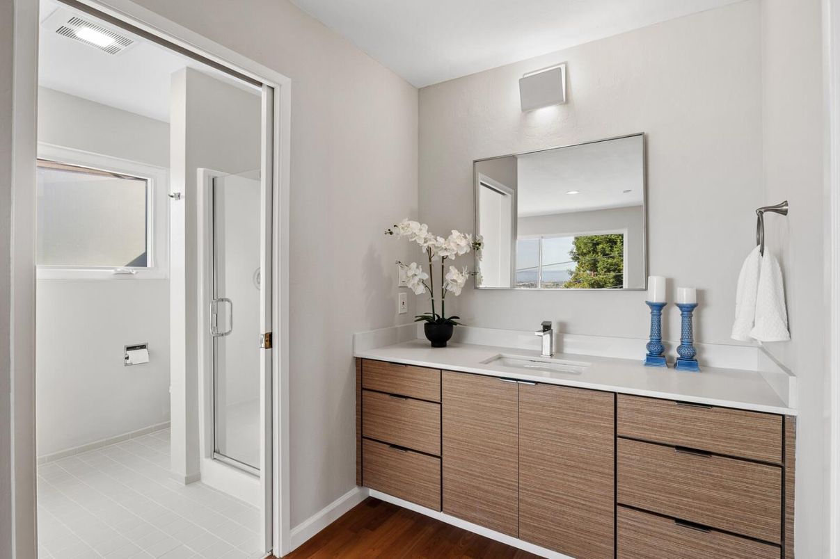 Bathroom, Interior, Wood Texture Flooring