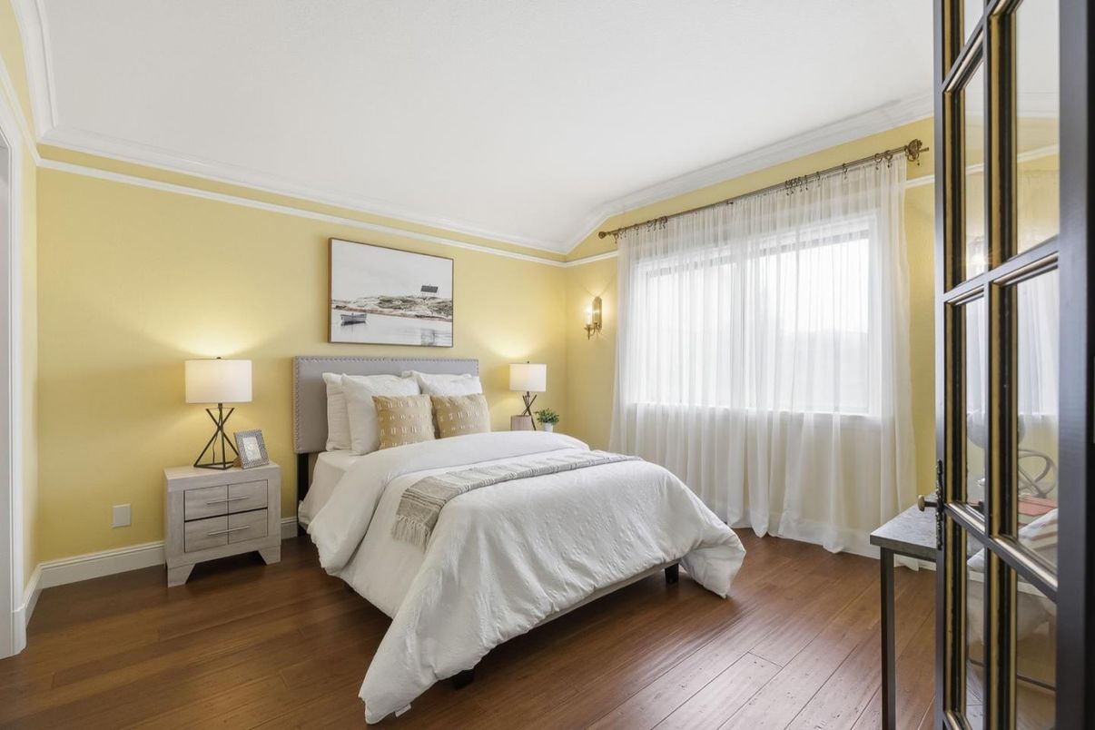 Bedroom, Interior, Wood Texture Flooring