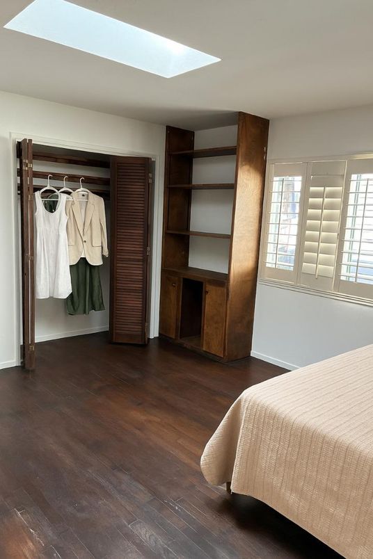Bedroom, Interior, Wood Texture Flooring