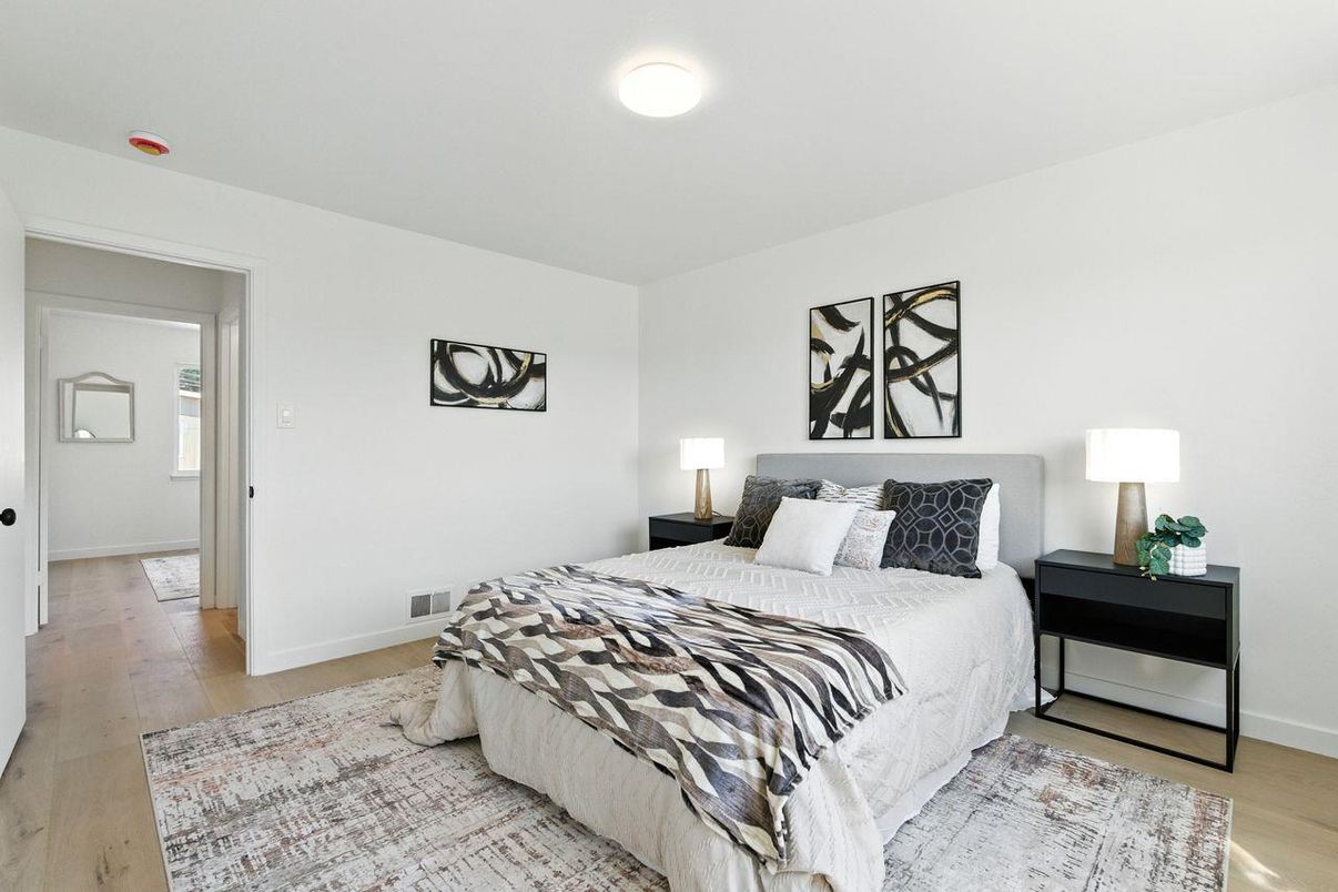 Bedroom, Interior, Wood Texture Flooring