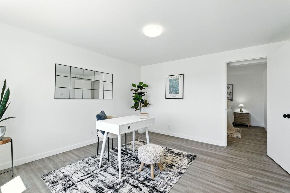 Home Office, Interior, Wood Texture Flooring