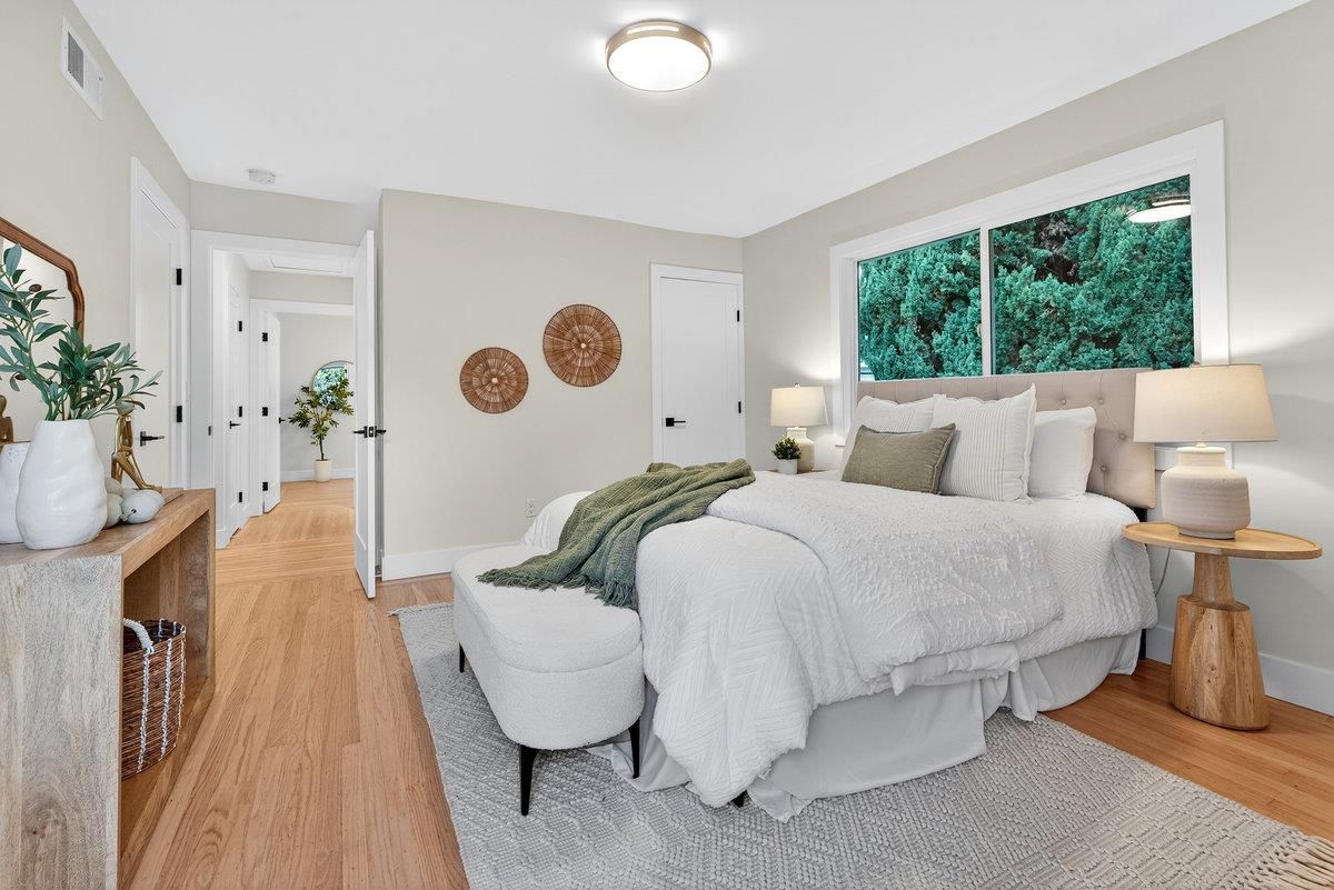 Bedroom, Interior, Wood Texture Flooring