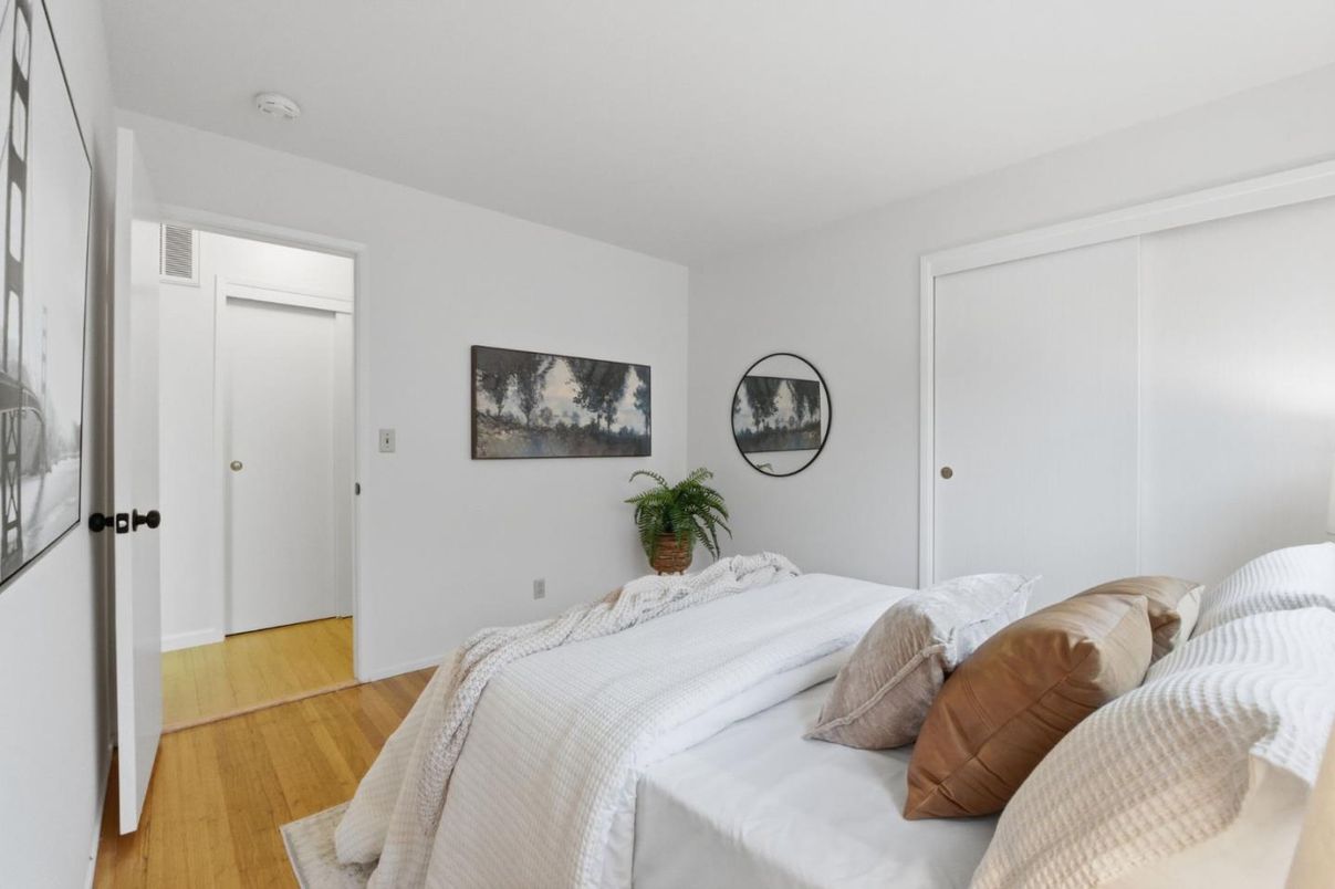Bedroom, Interior, Wood Texture Flooring