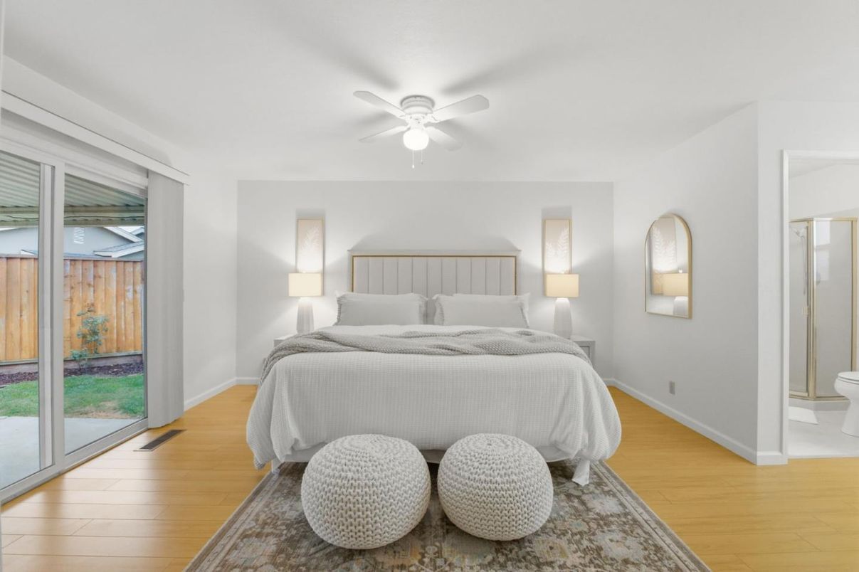Bedroom, Interior, Wood Texture Flooring