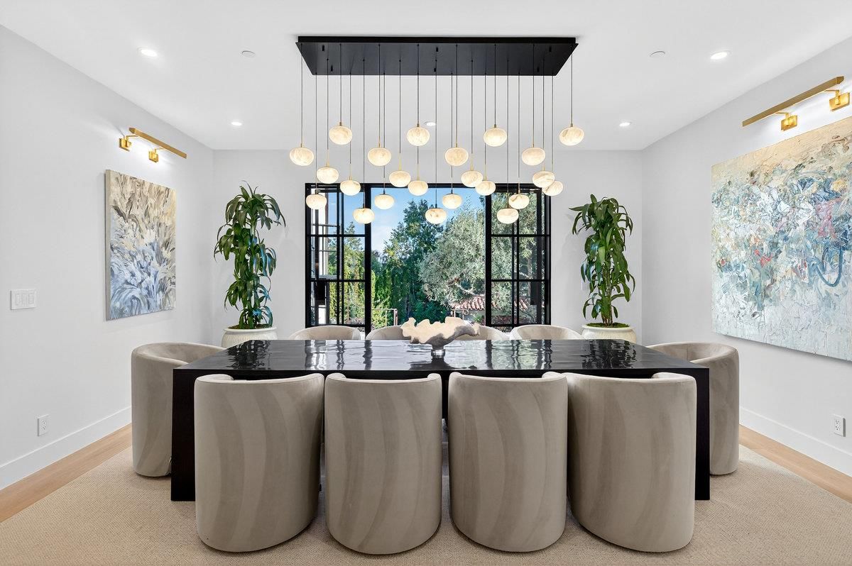 Dining room, Interior, Pendant Lights, Recessed Lighting