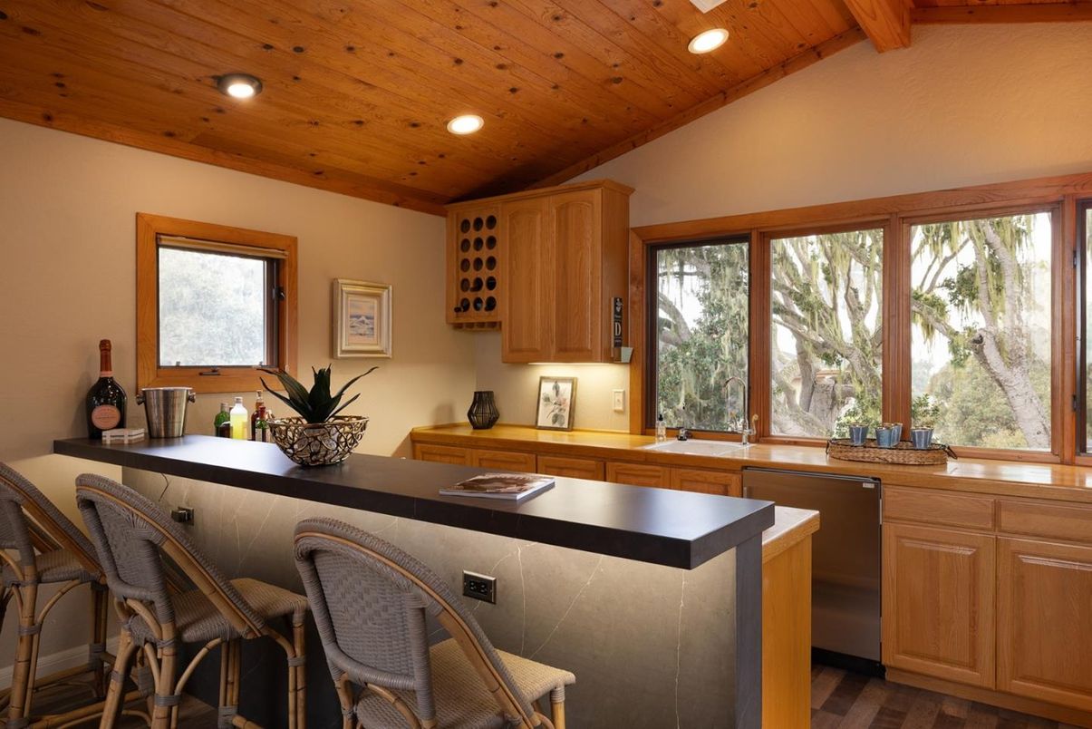 Interior, Kitchen, Recessed Lighting, Wooden Beams, Wooden Ceilings, Wood Texture Flooring