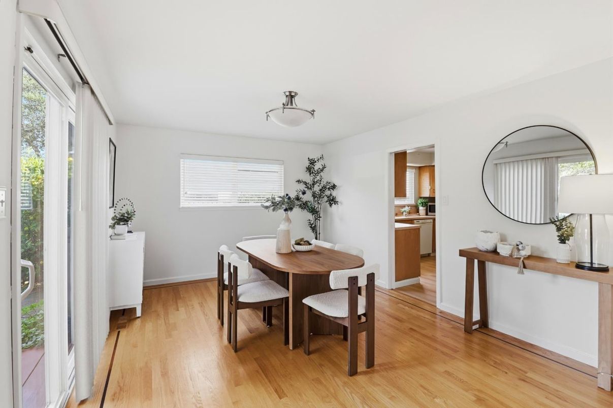 Dining room, Interior, Wood Texture Flooring