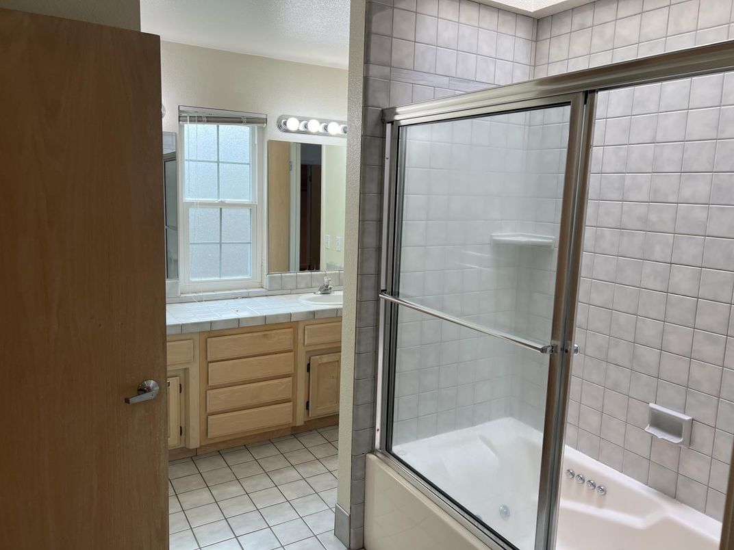Bathroom, Glass Shower, Interior, Tile Countertops