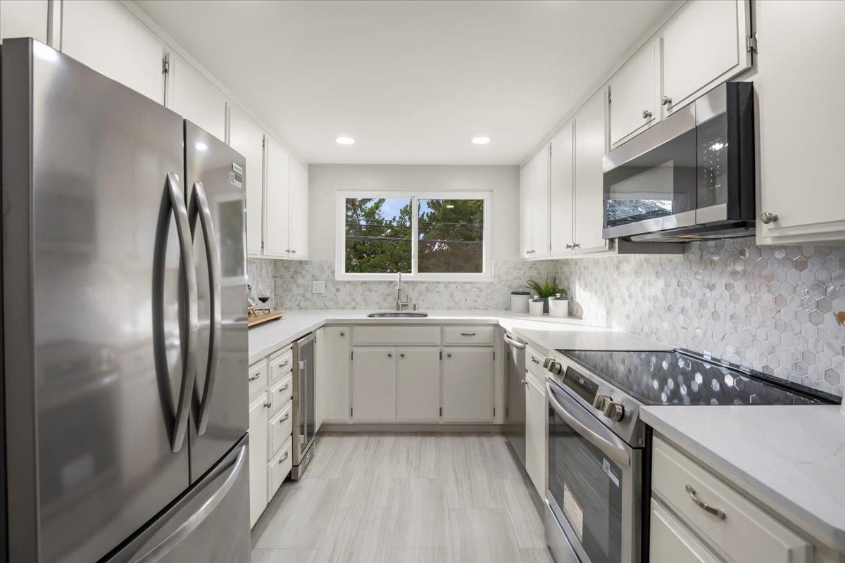 Interior, Kitchen, Recessed Lighting, Stainless Steel Appliances
