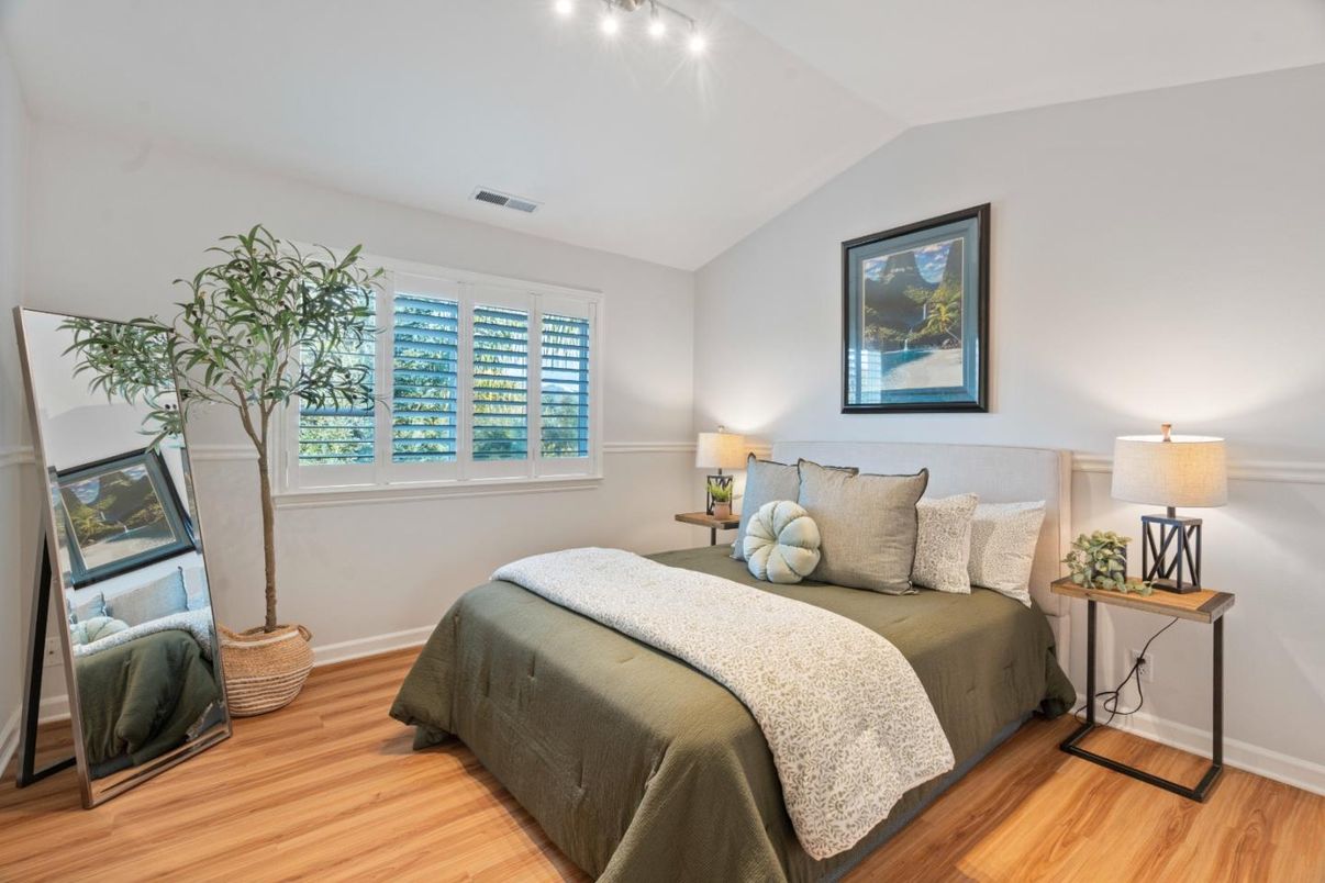 Bedroom, Interior, Wood Texture Flooring