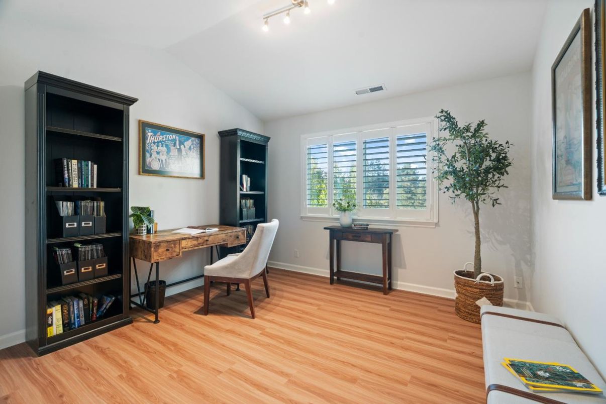 Home Office, Interior, Wood Texture Flooring