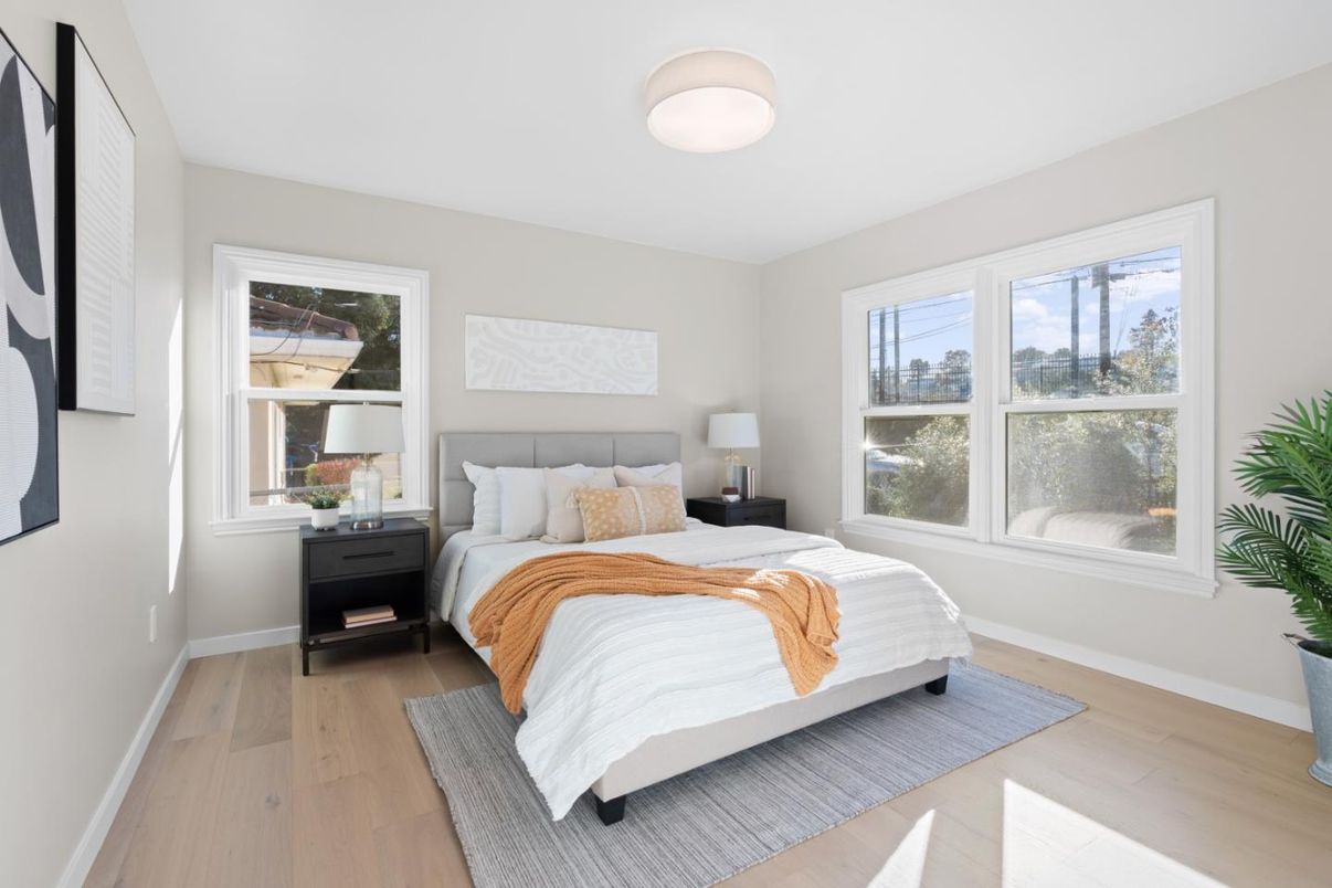 Bedroom, Interior, Wood Texture Flooring