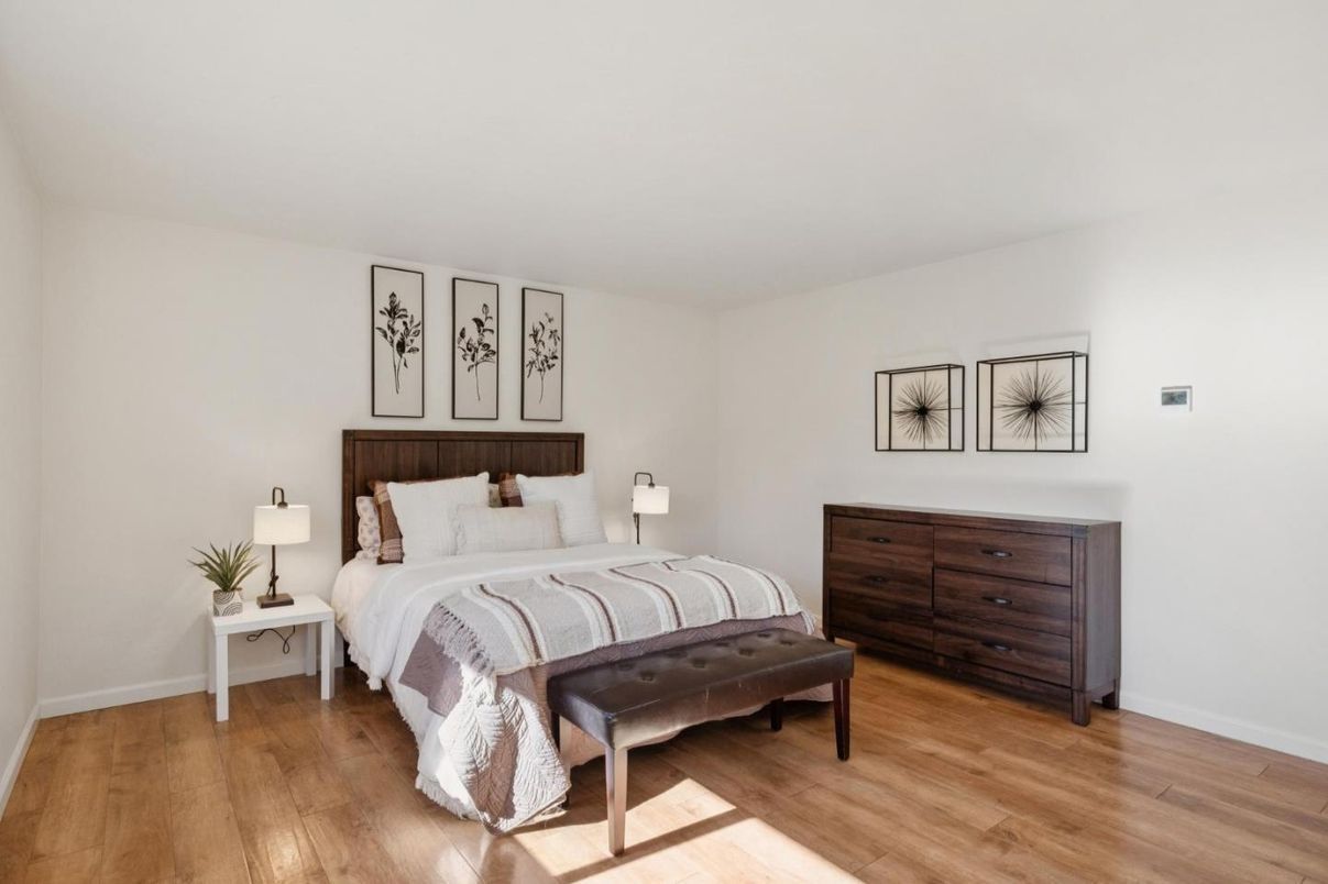 Bedroom, Interior, Wood Texture Flooring