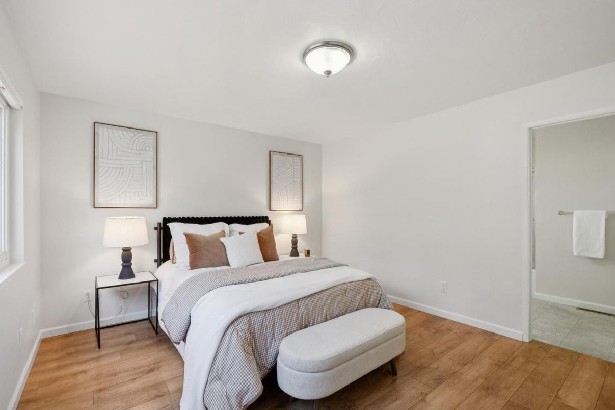 Bedroom, Interior, Wood Texture Flooring