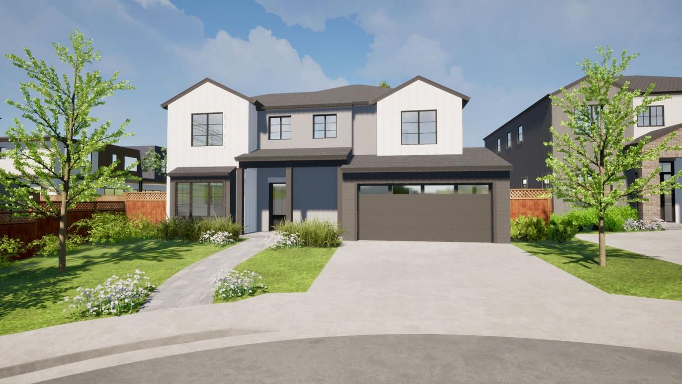 Attached, Exterior, Facade, Farmhouse