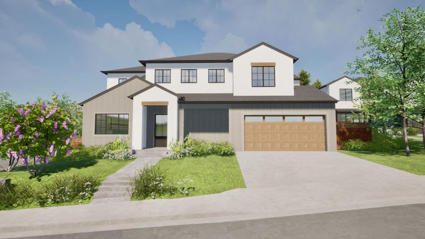 Attached, Exterior, Facade, Farmhouse