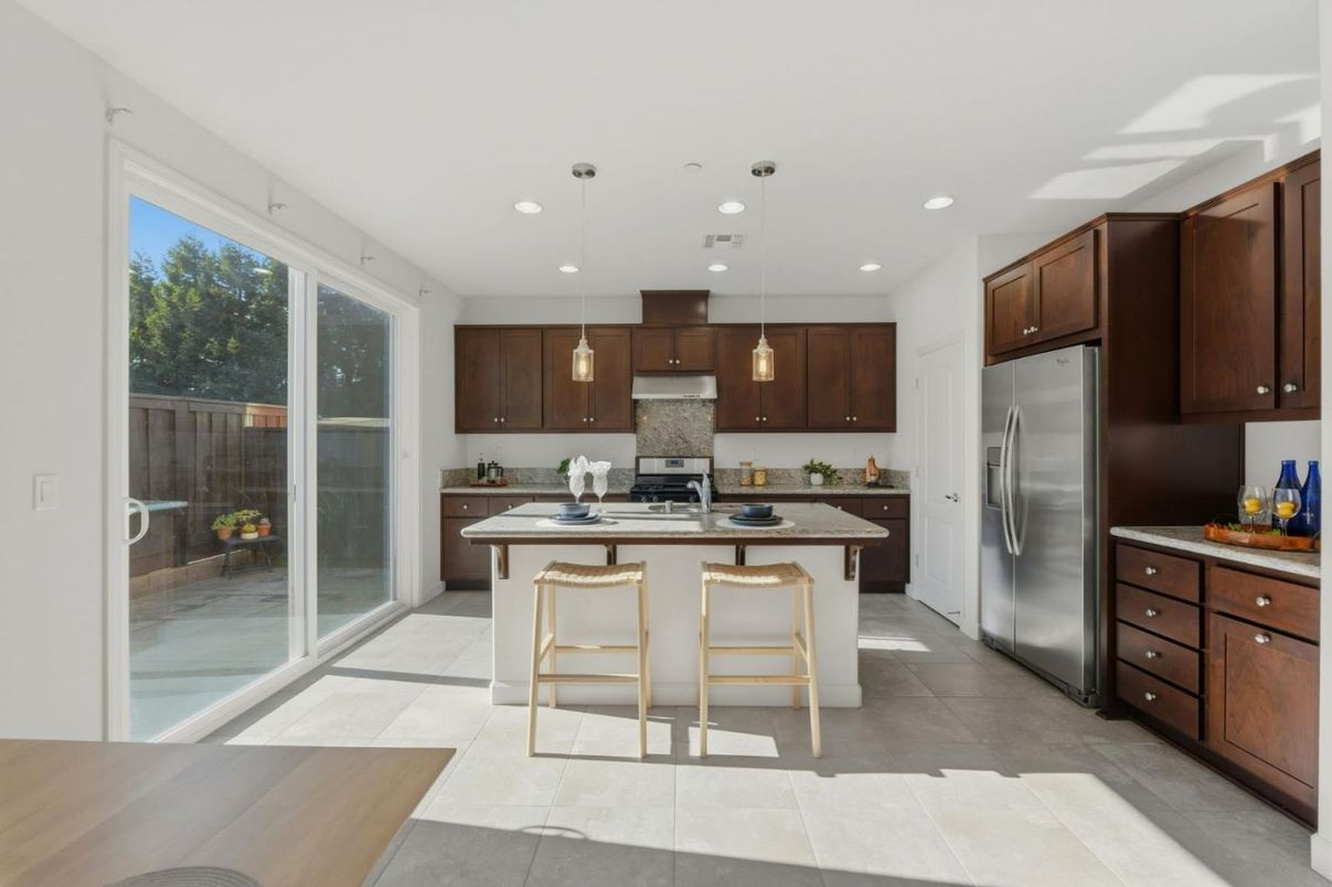 Interior, Kitchen, Pendant Lights, Recessed Lighting, Stainless Steel Appliances