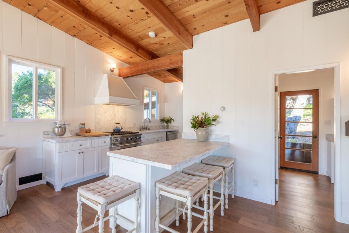 Interior, Kitchen, Wooden Beams, Wooden Ceilings, Wood Texture Flooring