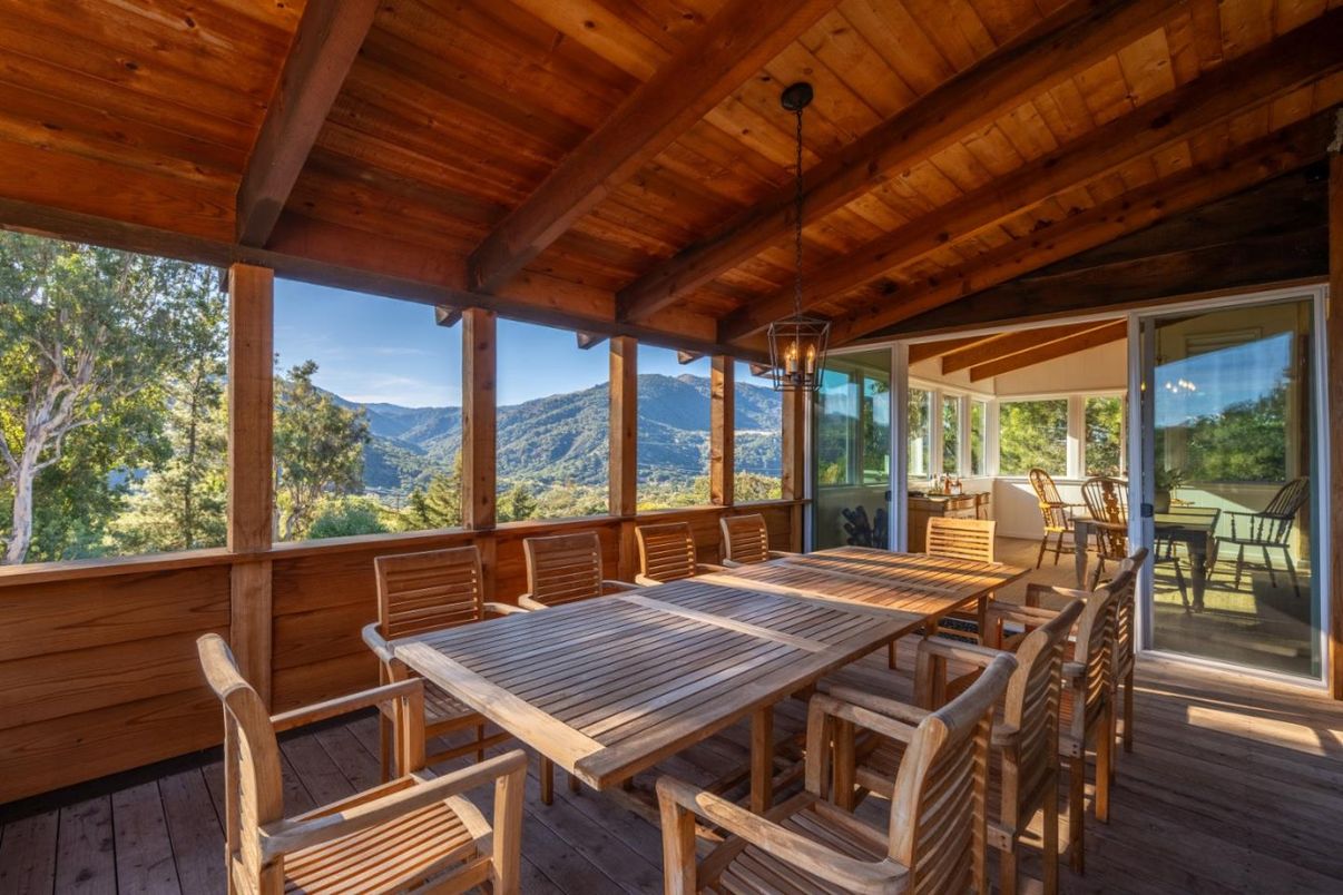 Dining room, Interior, Pendant Lights, Wooden Beams, Wooden Ceilings, Wood Texture Flooring