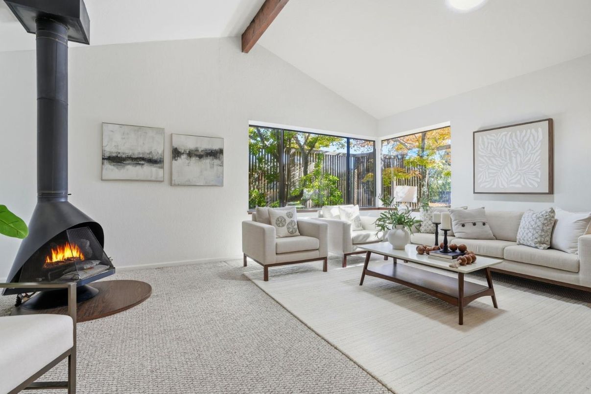 Fireplace, Interior, Living room, Wooden Beams