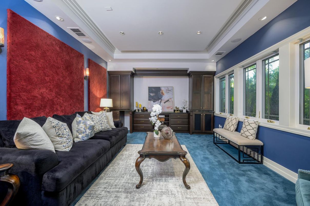 Interior, Living room, Recessed Lighting