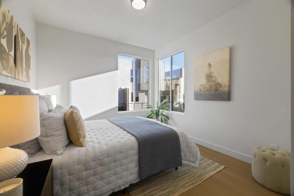 Bedroom, Interior, Wood Texture Flooring