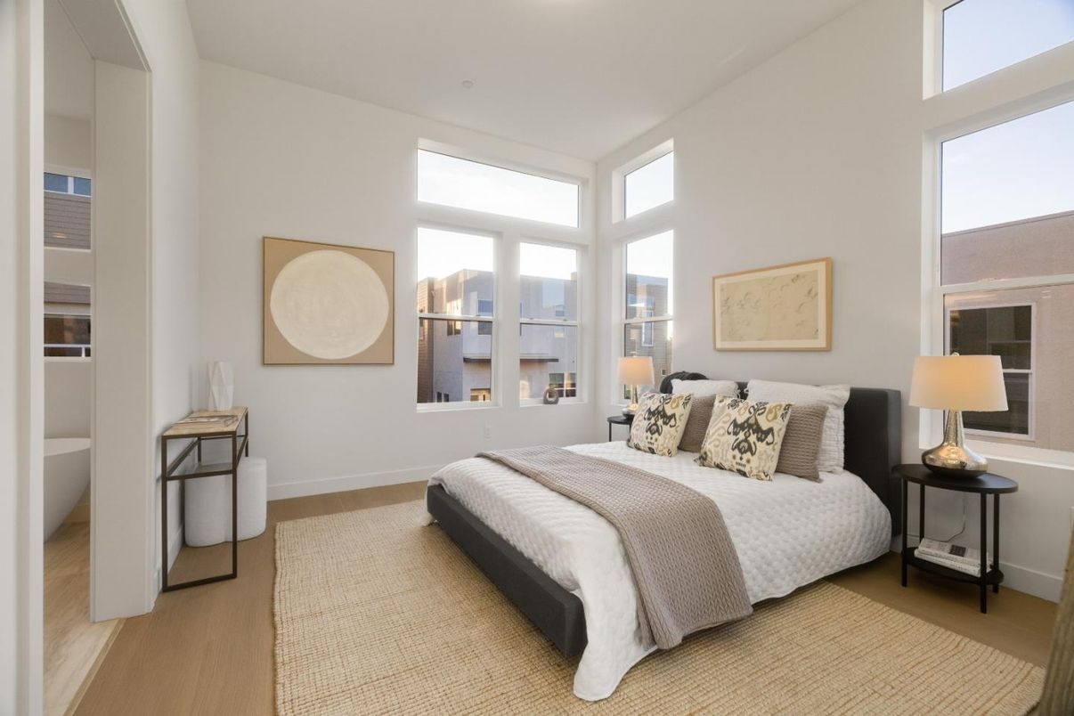 Bedroom, Interior, Wood Texture Flooring
