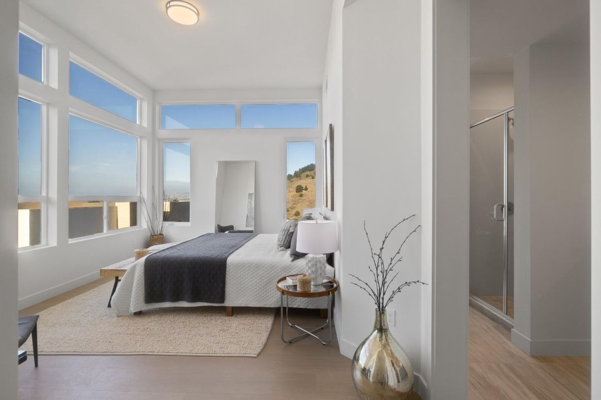 Bedroom, Interior, Water, Wood Texture Flooring