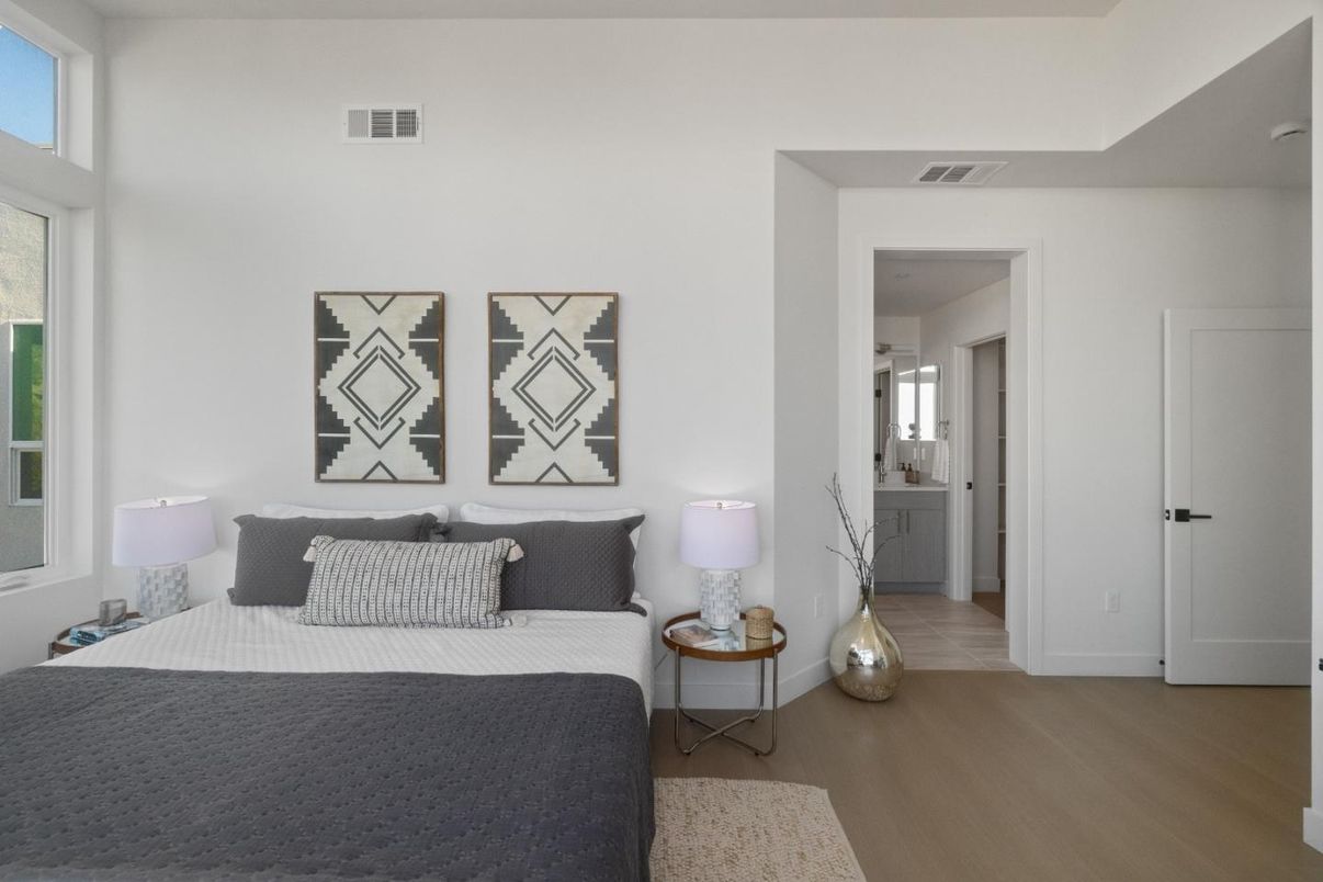 Bedroom, Interior, Wood Texture Flooring