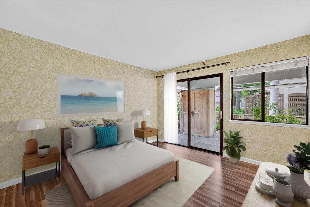 Bedroom, Interior, Wood Texture Flooring