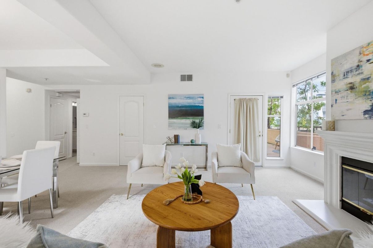 Dining room, Fireplace, Interior, Living room