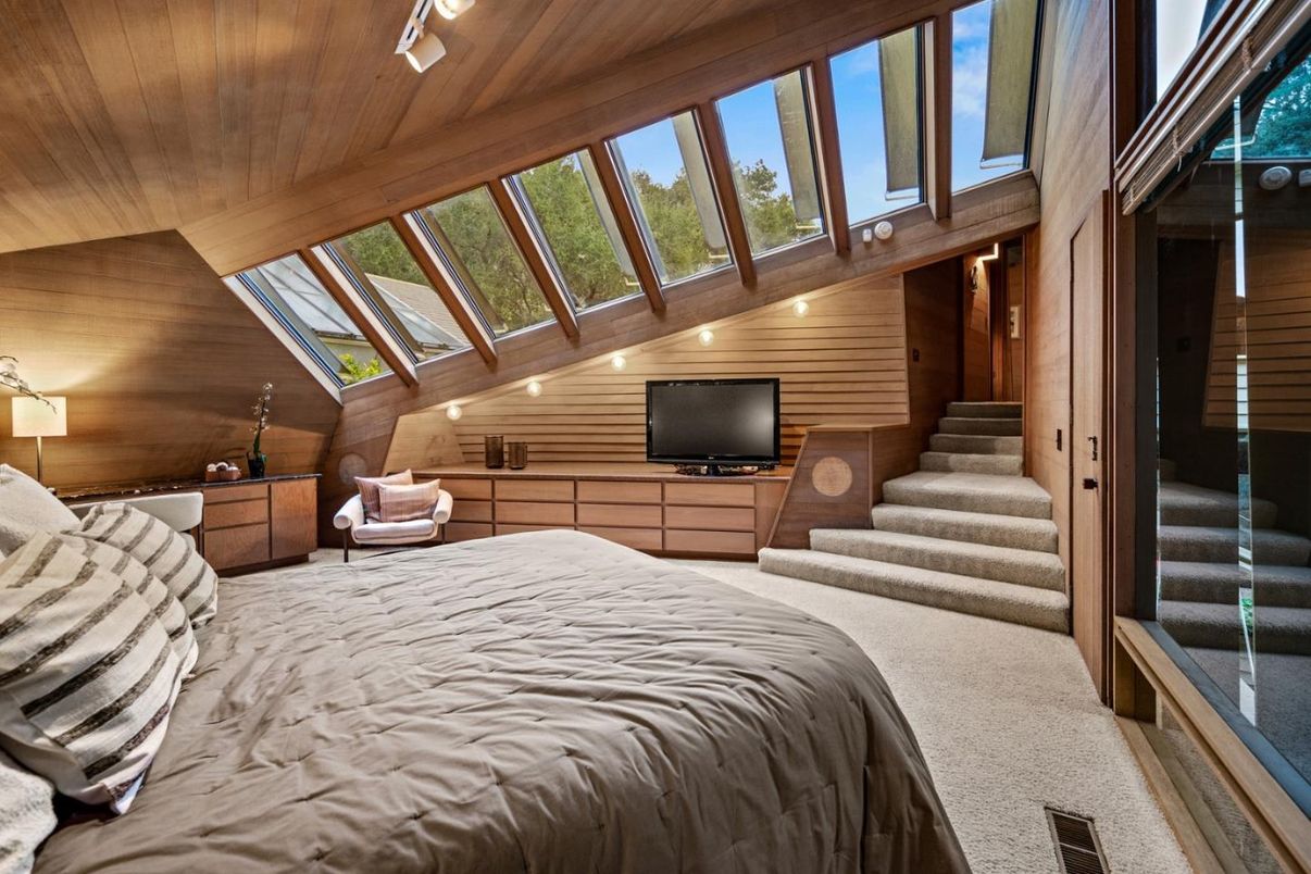 Bedroom, Interior, Wooden Ceilings, Wooden Walls