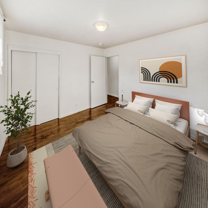 Bedroom, Interior, Wood Texture Flooring