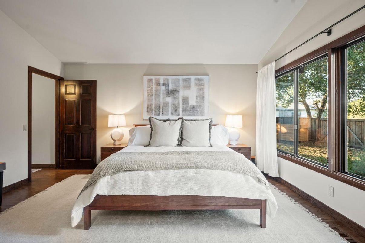 Bedroom, Interior, Wood Texture Flooring