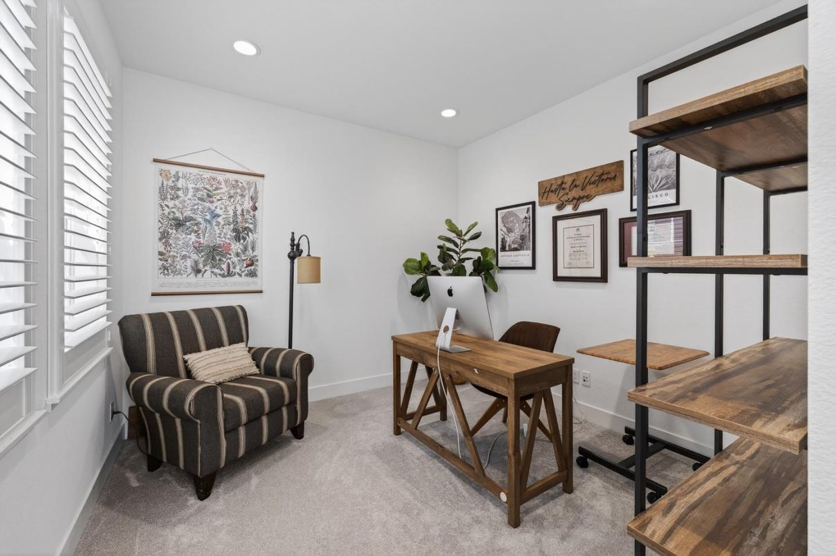 Home Office, Interior, Recessed Lighting