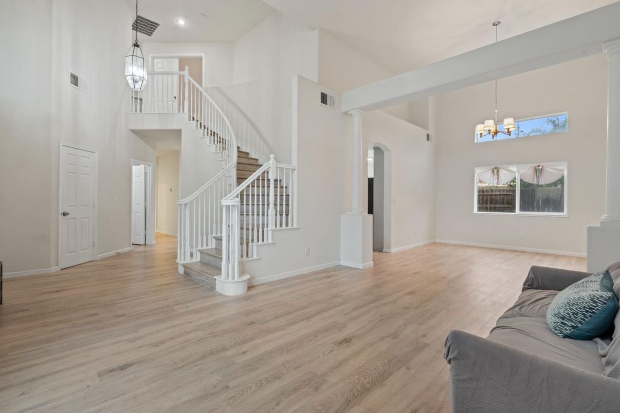 Chandelier, Interior, Pendant Lights, Wood Texture Flooring