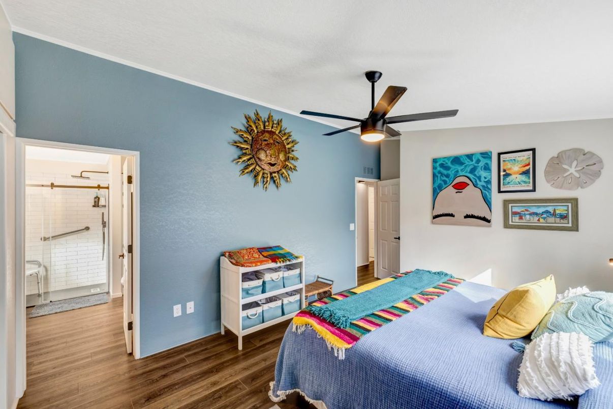 Bedroom, Interior, Wood Texture Flooring