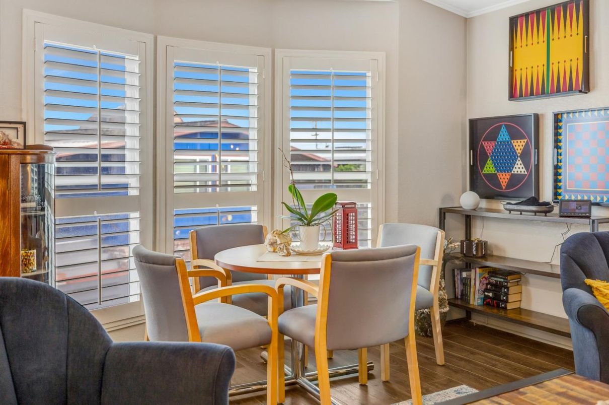 Dining room, Interior, Wood Texture Flooring