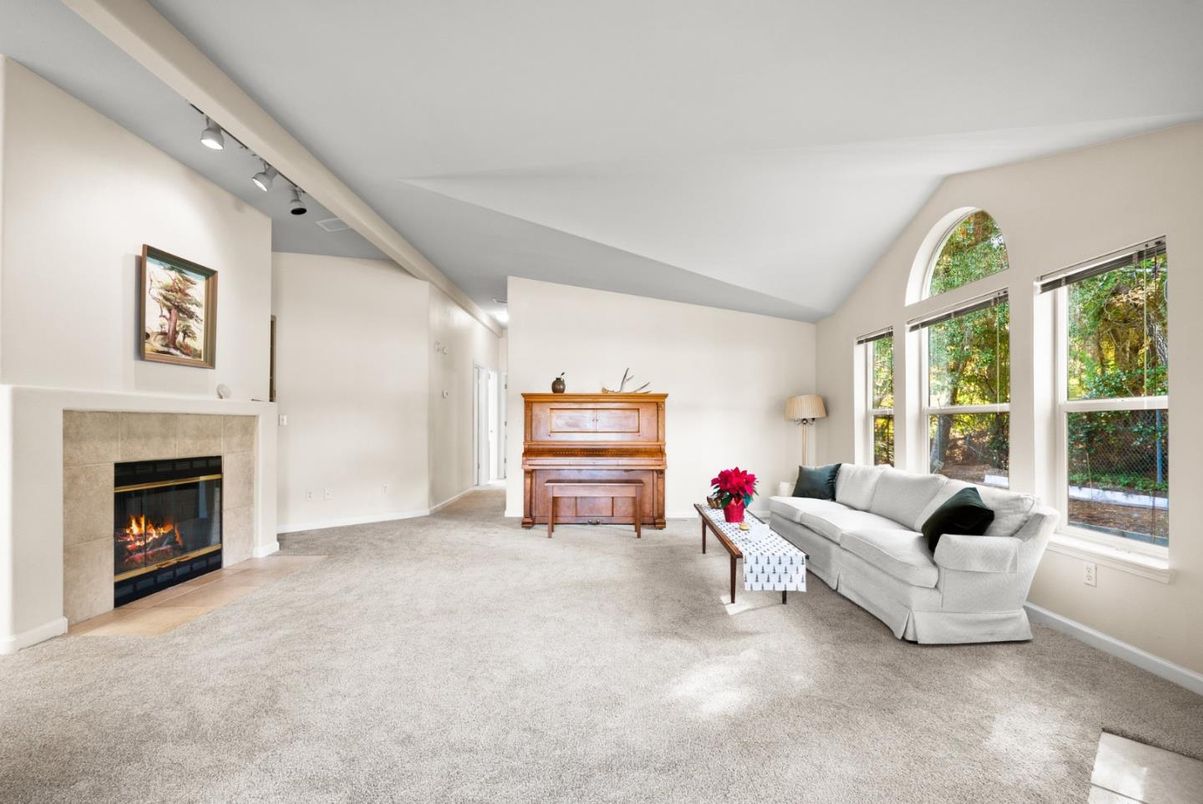 Fireplace, Interior, Living room, Piano