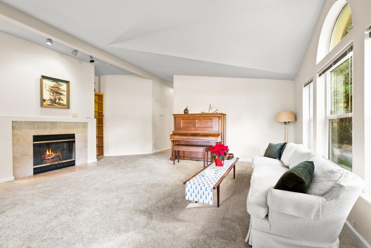 Fireplace, Interior, Living room, Piano