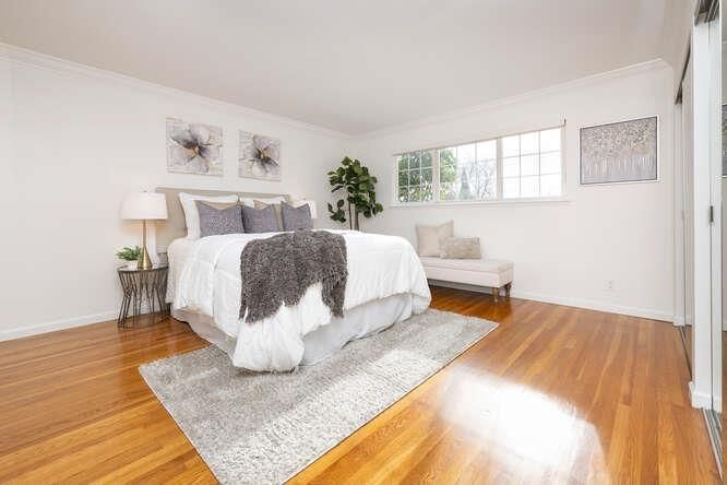 Bedroom, Interior, Wood Texture Flooring
