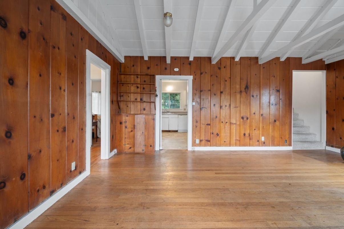 Empty room, Interior, Wood Texture Flooring, Wooden Walls