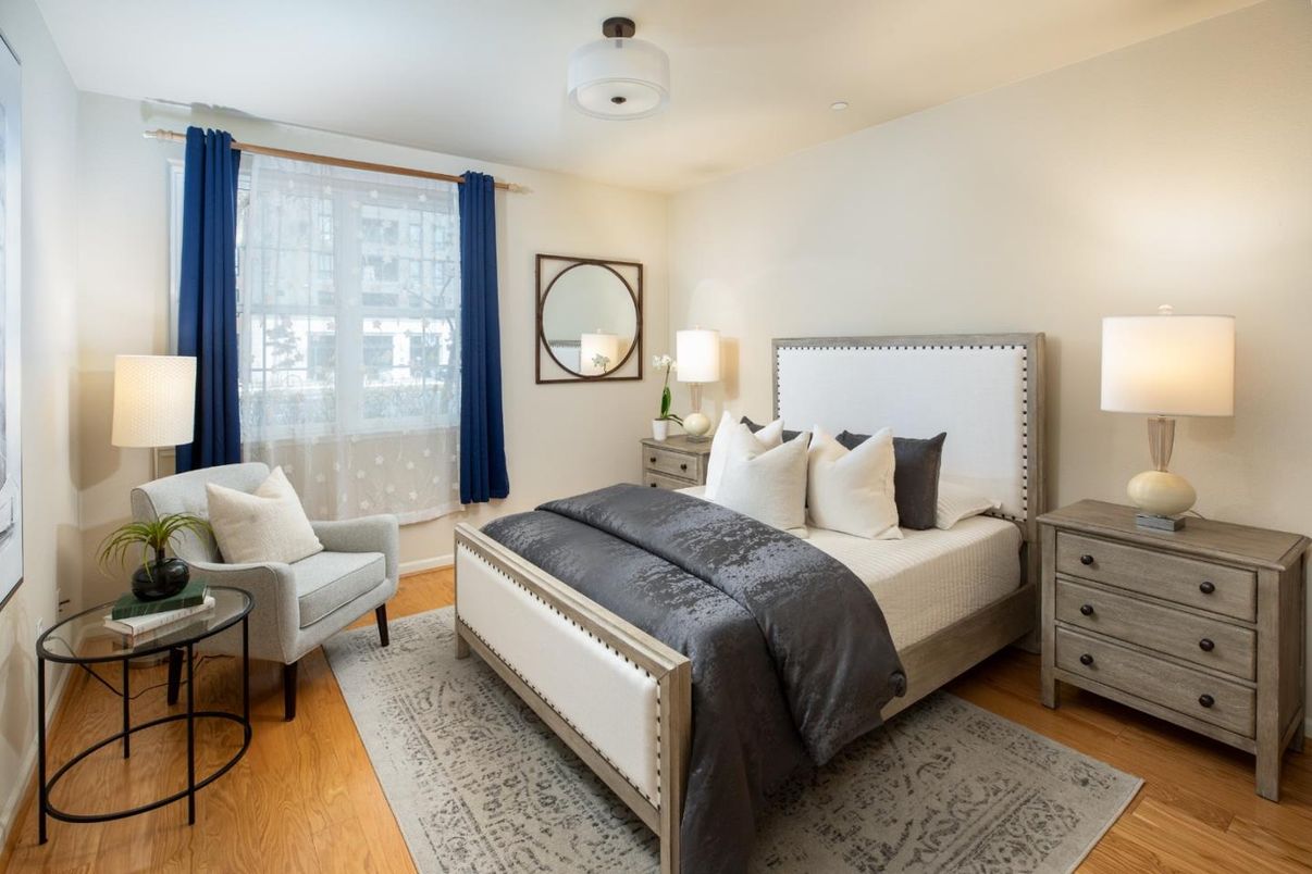 Bedroom, Interior, Wood Texture Flooring