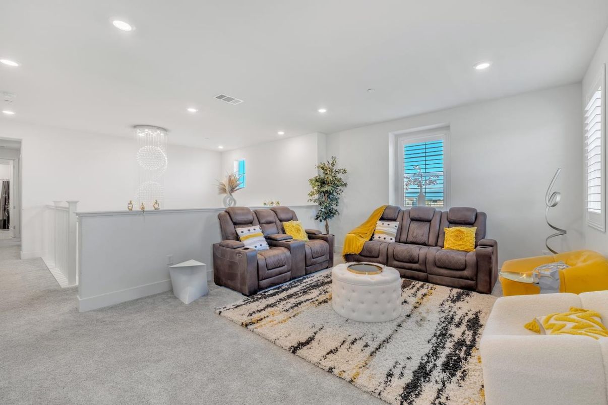 Interior, Living room, Recessed Lighting