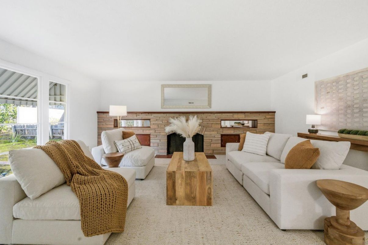 Fireplace, Interior, Living room, Stone Walls